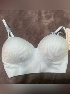 All in Motion Light Blue Strappy Bra